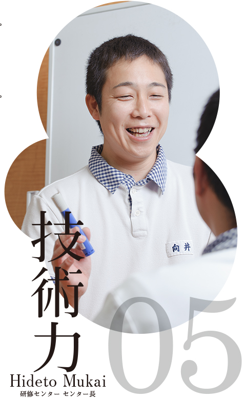 技術力　Hideto Mukai 研修センター センター長